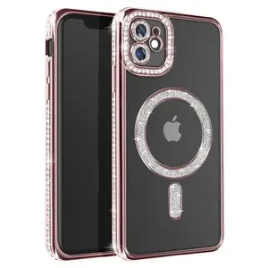 Entronix iPhone 11 [Magnetic-Compatible] Case - Rhinestone Diamonds, Cover Luxury Wireless Dustproof
