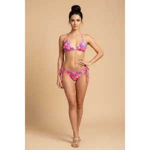 Sexy Full Body Print Knit Bikini