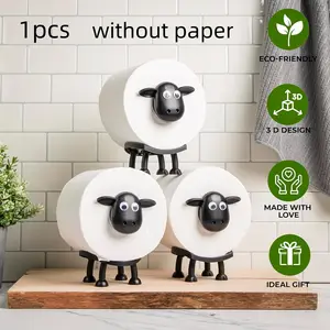 Funny Sheep-Shaped Paper Towel Holder, 2026 Home Essential, 3D Printed Toilet Roll Stand Kitchen Paper Towel Rack, Unique Sheep Shape, Ideal Gift, Made With Love