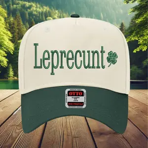Embroidered Leprecunt Trucker Hat: St. Patrick's Day Irish Snapback