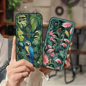 Full wrap TPU Phone Case For Tecno POP5P Back Cover Fashion Design Silicone Anti-knock Card slot Soft case Durable Cartoon Cute Cover Shockproof Graffiti Card bag Waterproof