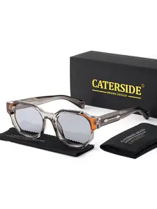 Retro Square Frame Sunglasses, Trendy Casual Tinted Lens Sunglasses for Everyday Use, Fashion Accessories for Outdoor Activities