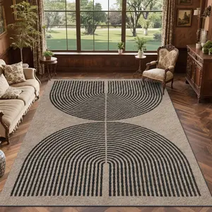 Velvet soft and comfortable patterned printed carpet, Home Decor Rug, Geometric Pattern Rug, suitable for multiple scenarios, available in various sizes, soft and non-shedding.