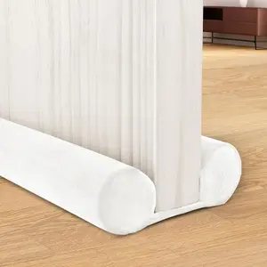 Under Door Draft Stopper for Bottom of Door,Door Noise Stopper Blocker Cold Air Light Smell Sound Double Side Door Sweep, 30'' to 36'' Adjustable Gap Filler