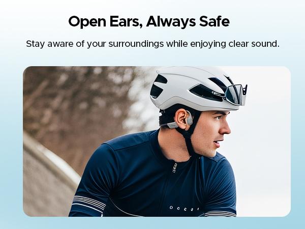 DOOGEE Bone Conduction Headphones, IP68 Waterproof SwimminHeadphones Wireless Bluetooth 5.4, Skin Friendly Silicone, 32GBMP3 Mode, Sport Open Earphones for Underwater, Running, Cycling