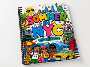 Summer in NYC Coloring Book, Kids' Activity Coloring Books for Creative Play