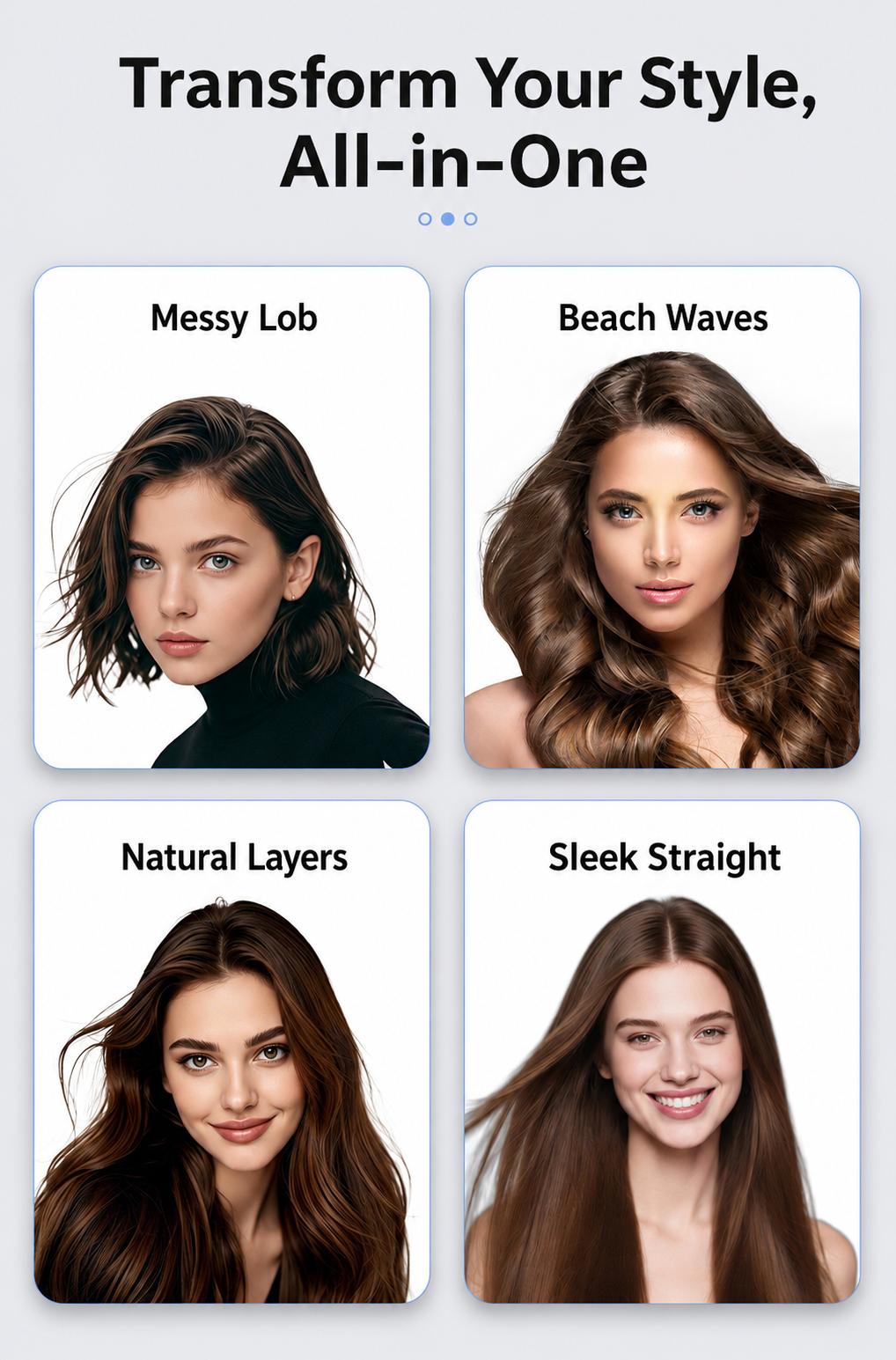 Lightweight Hair Straightener Brush with MCH Rapid Heating, 3 Temp Levels & Cool Air Styling, Fast Charging Travel Ready Hair Tools with Digital Display, Adjustable, Cordless, Anti-Frizz, Dual Voltage, Smooth, Straightening Curly Hair Lightweight Hair Straightener Brush with MCH Rapid Heating, 3 Temp Levels & Cool Air Styling, Fast Charging Travel Ready Hair Tools with Digital Display, Adjustable, Cordless, Anti-Frizz, Dual Voltage, Smooth, Straightening Curly Hair