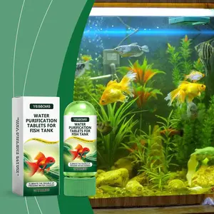 Yegbong Aquarium Water Purification Tablets, Water Quality Dedicated To Clean Deodorizing Algae Stains Sludge Clear Fish Pond