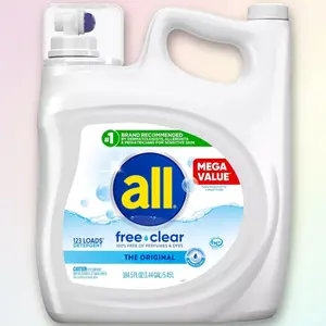 All Liquid Laundry Detergent Free Clear 88fl oz - Free & Clear Detergent for Sensitive Skin, 88fl oz, Hypoallergenic, HE, No Dyes Fragrances
