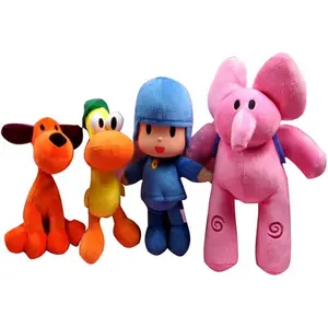 A Pocoyo P doll, a plush doll, a doll, a soft plastic surface version of Shenzhen toys