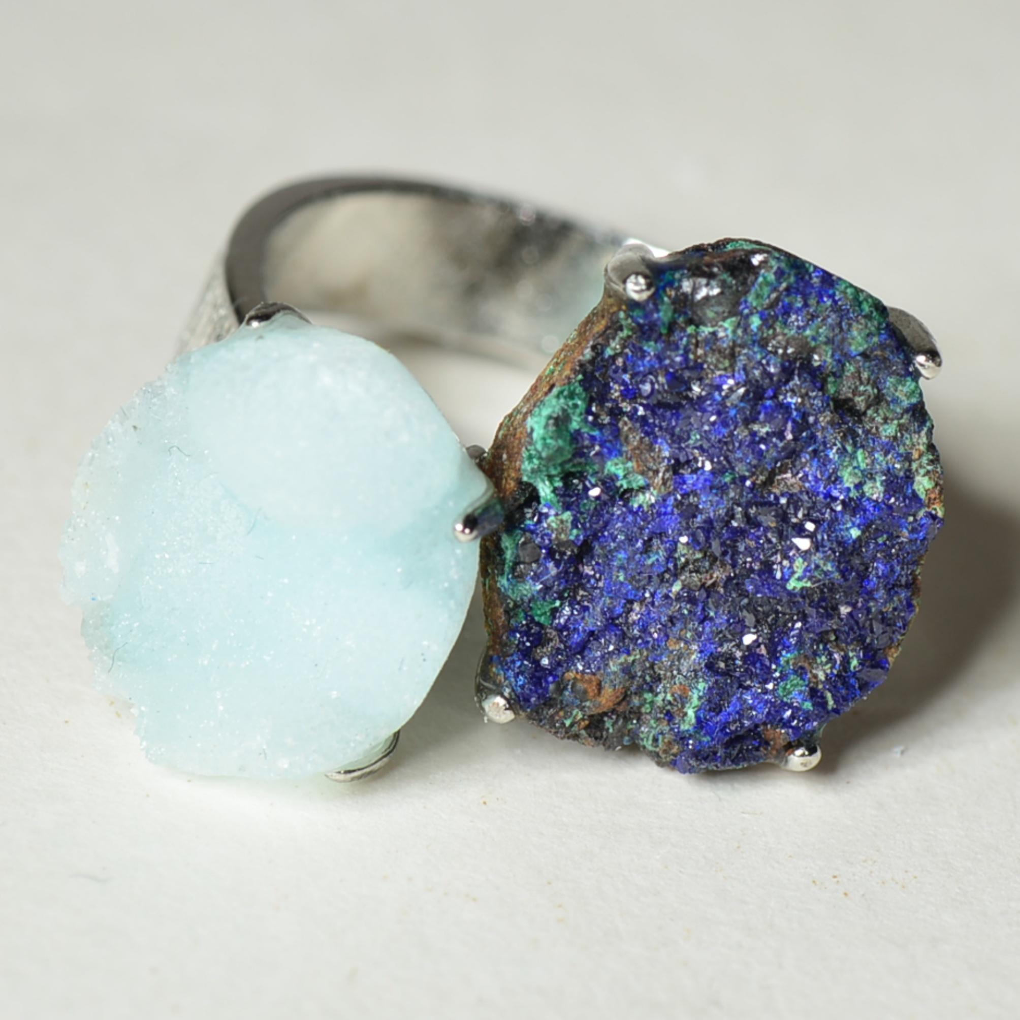 [No.334-342 Tray #12]Unique handmade crystal ring