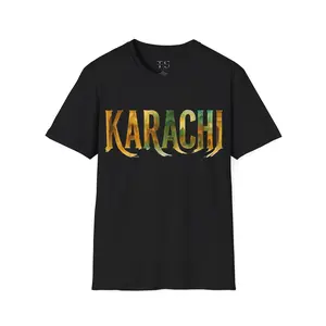 Karachi Roar Tee , Casual Summer Tee, Travel Souvenir Shirt, Urban Streetwear Top, Gift for City Lovers