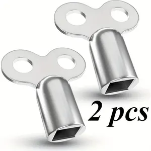 2pcs Durable Zinc Alloy Radiator Bleed Keys | Fit for Heating Vent Valves | High-Quality with EU Standard Connector Thread | Ideal for Plumbing Maintenance, Universal Fit, Vent Key