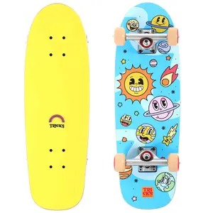 Tricks Kids Skateboard Complete Cosmic Foam Top 8.25" x 25.75"