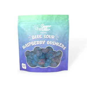 Sour Blue Raspberry Gummy Blasts - Sour Candy - 4oz Candy Bag