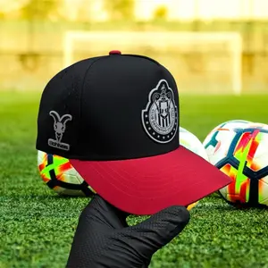 CHIVAS DE GUADALAJARA Black & Red SnapBack Hat - Comfortable Polyester Black/White Team Logo & Patch Adjustable Fit Sports Fan Gear cute hat hats men unisex hat