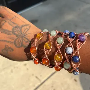 Juma CopperKing Jumbo Chakra Helix Bracelets