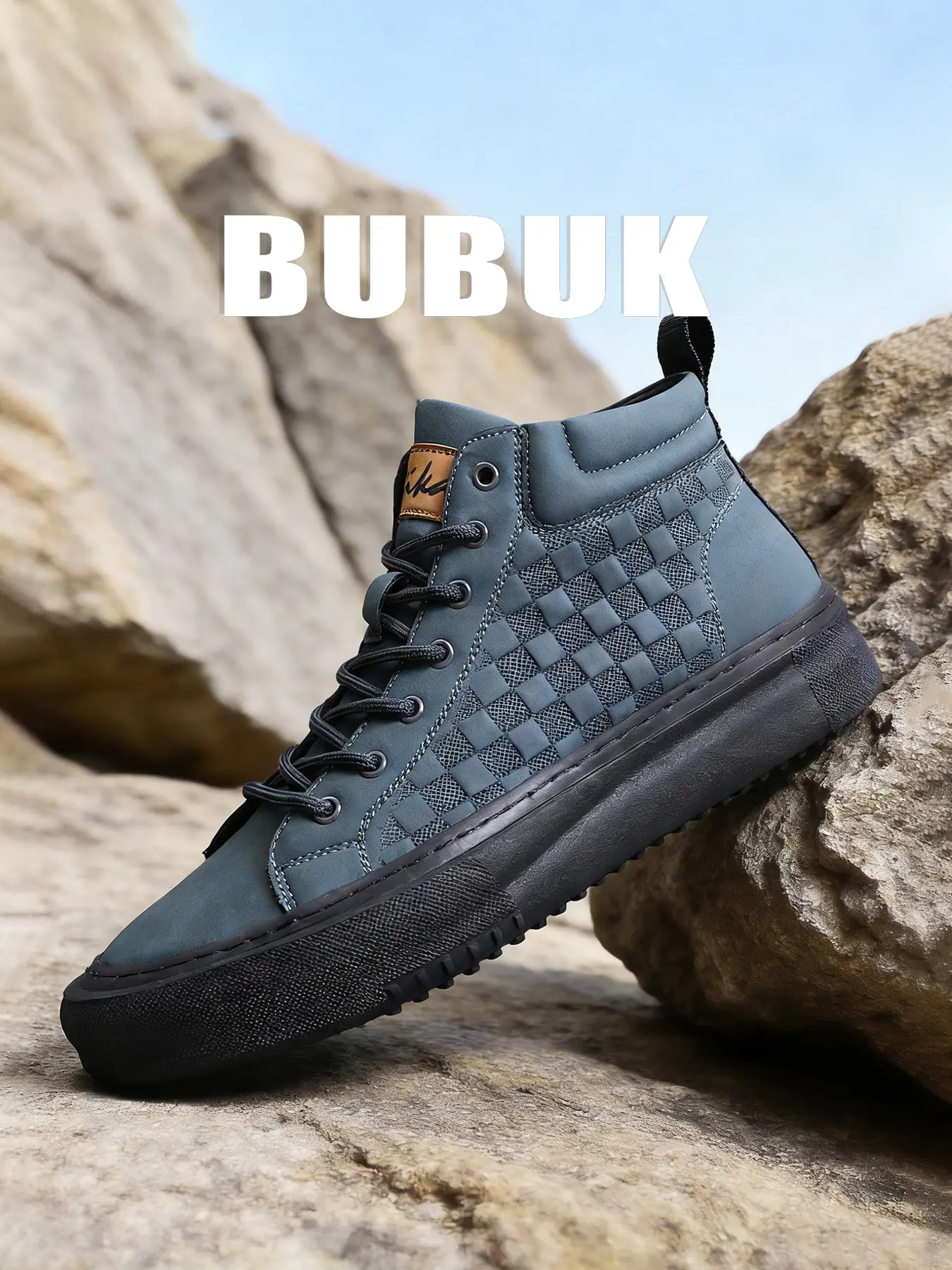 BUBUK  New Men's Classic Boots, Casual Hiking Shoes, Versatile Men's Hiking Boots, Mountain Climbing Boots, Comfortable and Durable, Lightweight Hiking Boots