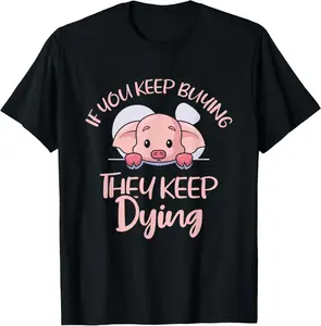 100% Cotton Vegan Animal Vegetarian Veganism Plant Based Lifestyle T-Shirt