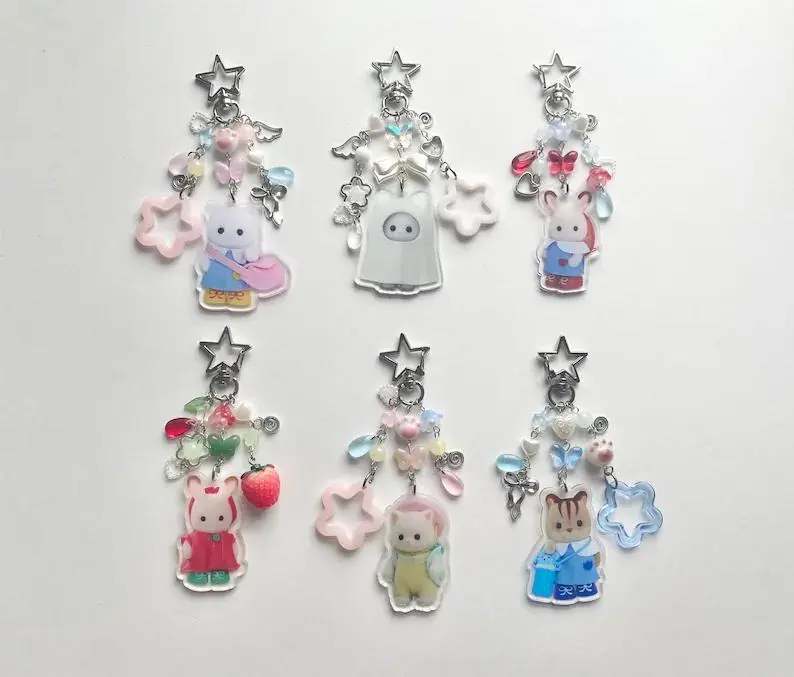 Calico Critters keychains ⋆.࿔* Calico Critters keychains ⋆.࿔*