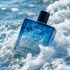 Tiefour Blue Storm Unisex Eau de Parfum, Marine Woody Notes, 99ml/3.35oz, with Lemon, Jasmine & Amber, Bold French Fragrance for Men and Women, Luxury Gift
