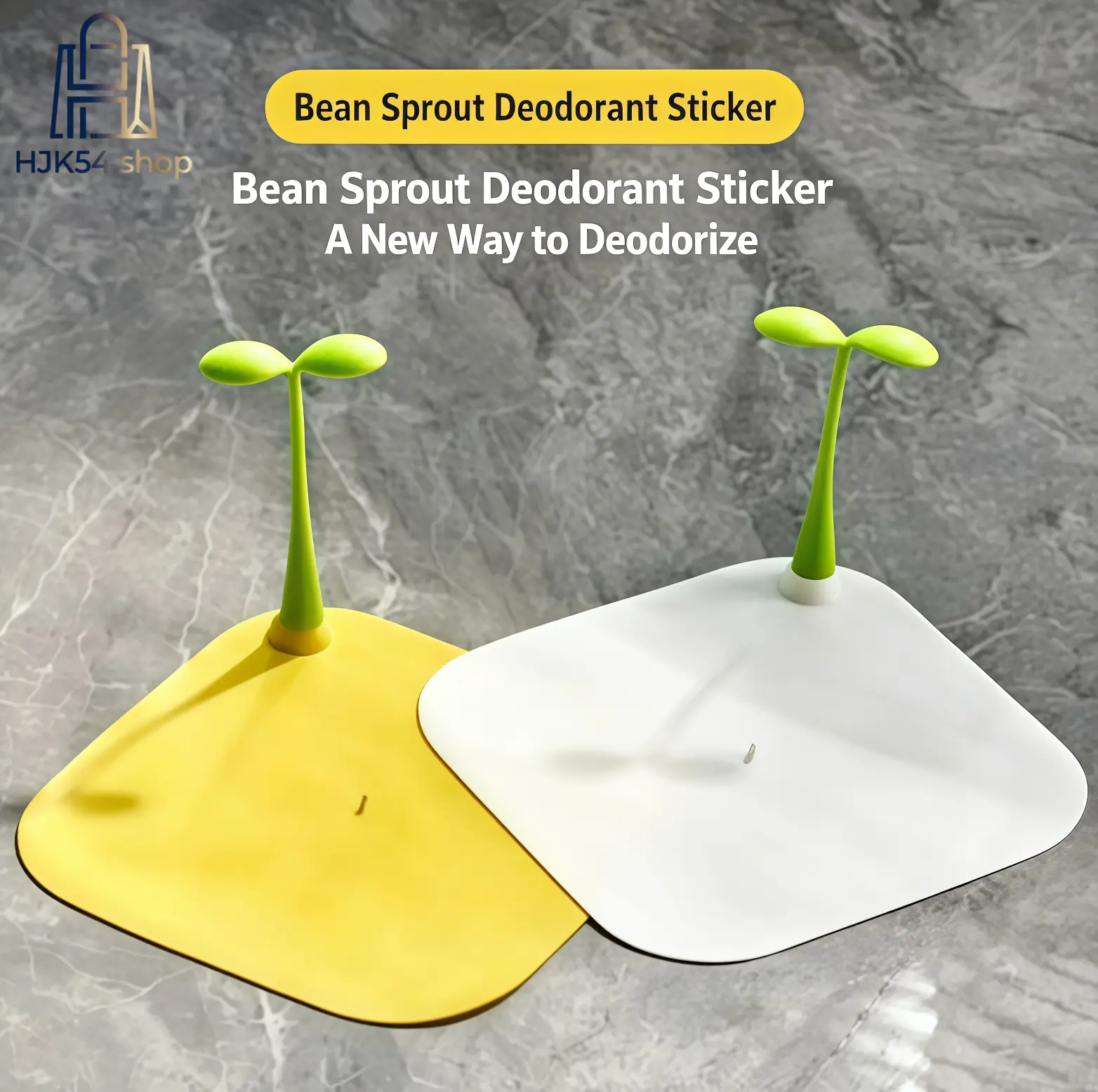 4PCS Silicone Bean Sprout Floor Drain Cover Set - Anti-odor Sink Strainers, Cute Handle Drain Seal Stoppers, Waterproof Odor Block Mats for Bathroom & Kitchen