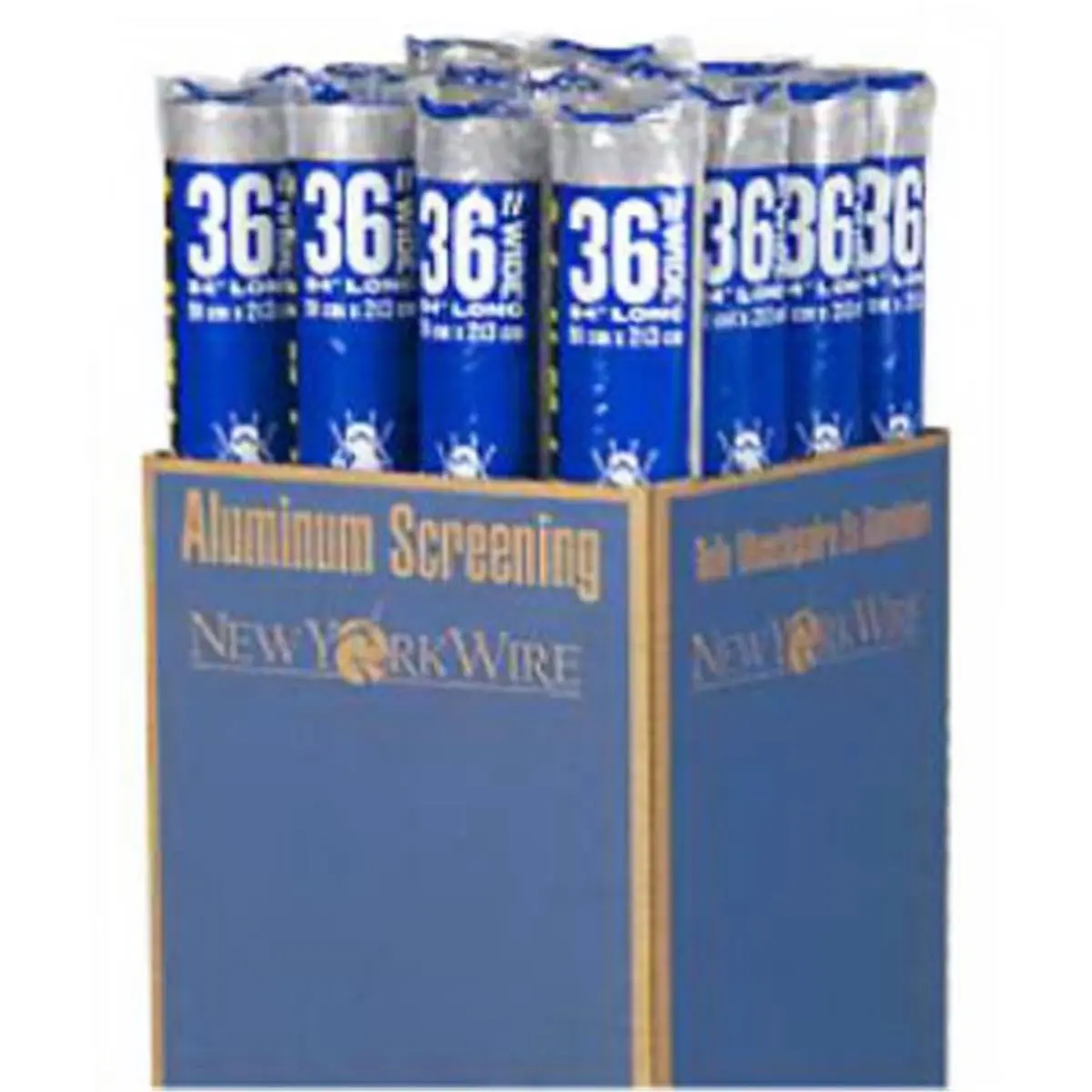 New York Wire FCS9224-M Bright Aluminum Wire Screening, 48 in. x 7 ft. Screen Cloth for Home Supplies Dust Cover Use