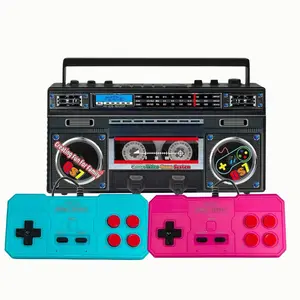Family Game Console Classic Arcade Style Built-in Over 300 Games AV Output Plug & Play Large Screen Christmas Gift