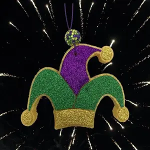 Scent-Sationals Mardi Gras Jester Hat Car Freshie Air Freshener