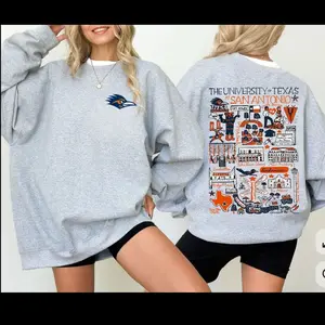 [custom]University Hand Sketched Graphic T-Shirt, Sport Grey College Game Day Tee, Vintage Campus Fan Shirt, Unisex Sports Top for Football Lovers