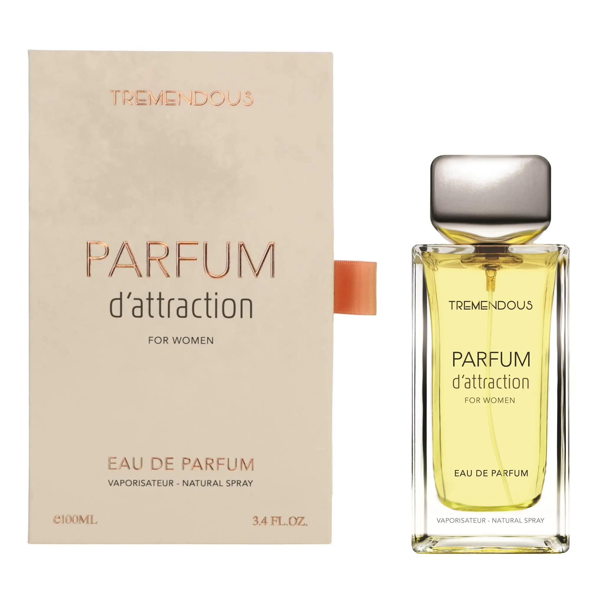 Parfum D'Attraction by Tremendous Parfums, 3.4 oz EDP Spray for Women, Edp Fragrances, Date Night Perfume