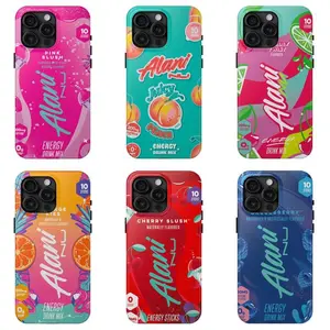 Alani Phone Case, Energy Drink Tough Case For iPhone Models, Favorites orange kiss variety, Trendy Preppy Design Compatible with iPhone X, 11, 12, 13, 14, 15, 16 & More