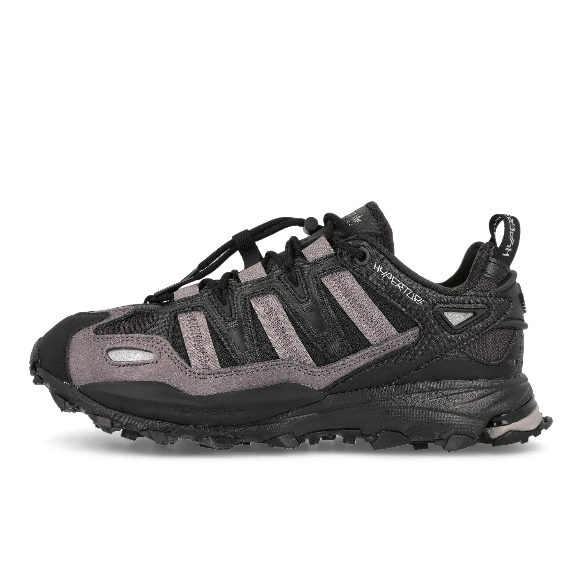 adidas Hyperturf Men's Low Top Mesh Walking Shoes - Core Black, Silver Metallic, Trace Grey Training Shoe, Closed-Cut Athletic Footwear, Casual Trainers, Sports Shoes