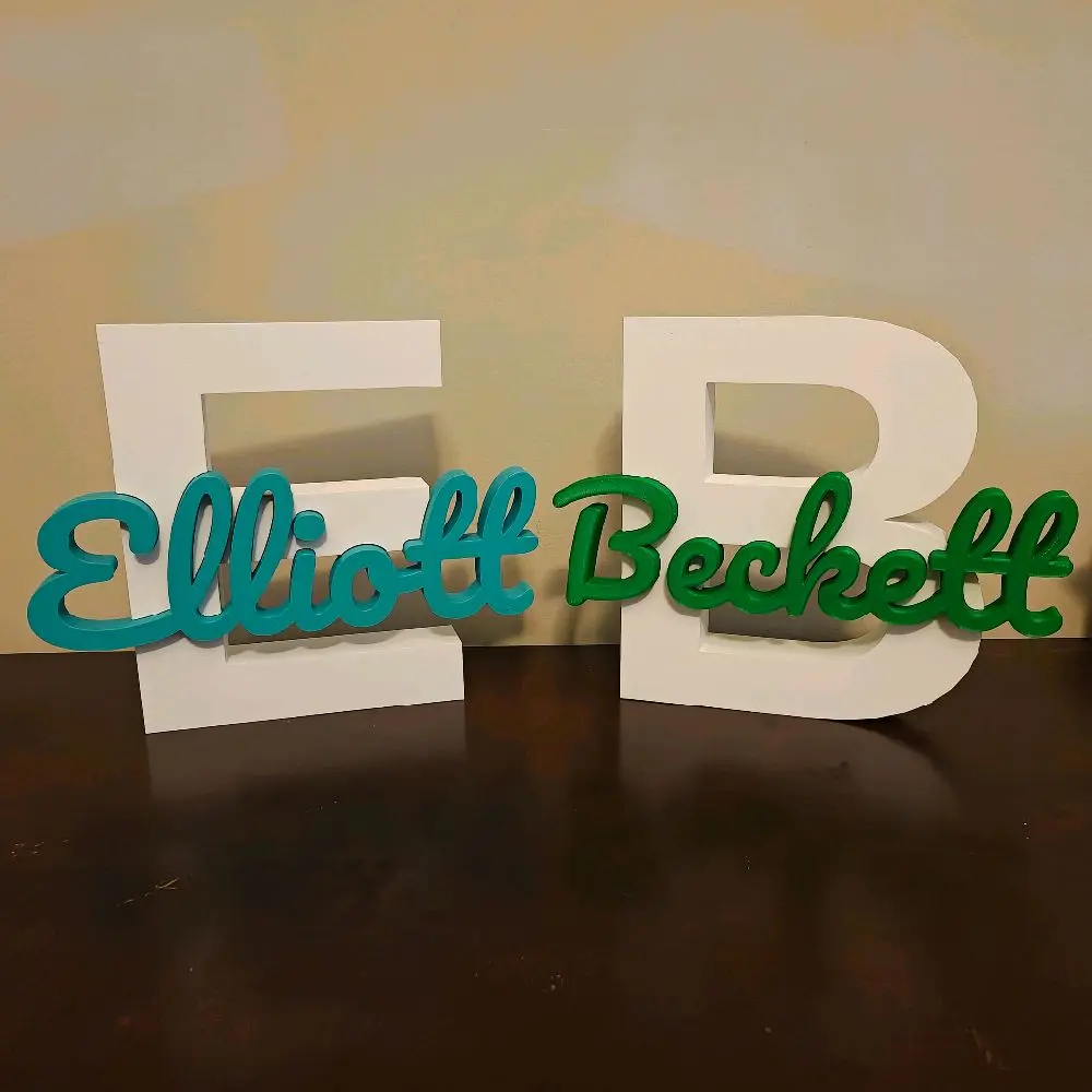 Personalized Name Sign Decorations custom made kids rooms parties events home office bedroom bar patio 3d printed lots of colors with name and initials