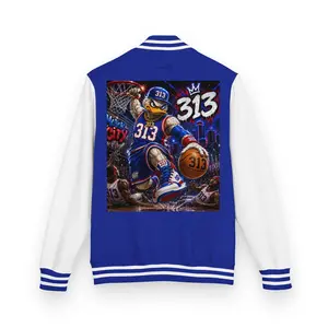 OGT Motor City 313 Basketball Varsity Jacket – Heavyweight Letterman Jacket