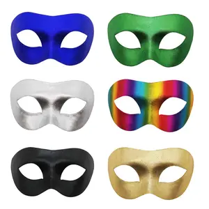 OIDEA Masquerade Mask for Men 6 Pack Venetian Carnival Halloween Costume Party Half Face Mask Mixed Color Set