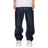 VICTORIOUS TERRA Men's Baggy Fit Raw Denim Jeans, 5-Pocket Streetwear Style in Breathable Stretch Cotton, Fabric, Soft, Stylish, Casual, Classic, Menswear, Hem