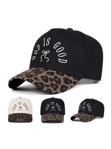 Unisex Baseball Cap God Is Good Letter Print, Adjustable Outdoor Sun Protection Hat, Casual Fitted Design for Spring & Fall Travel