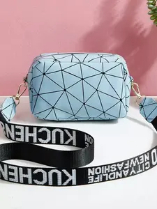 Geometric Pattern Crossbody Bag