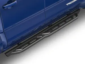 RedRock TC3 HD Rocker Steps; Textured Black (24-25 Tacoma Double Cab)