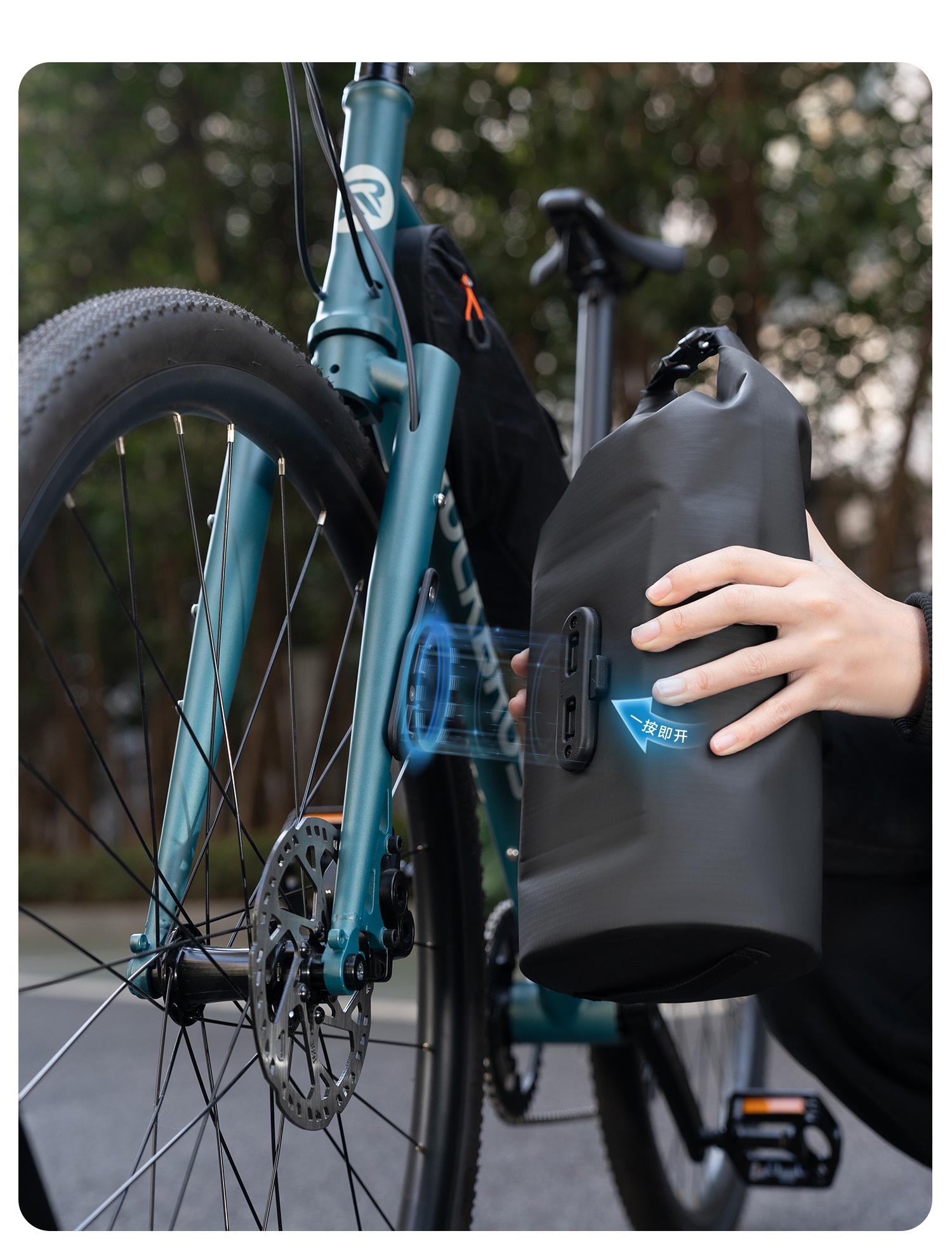 Bike Magnetic Front Fork Bag Waterproof Bike Pannier Bag for Mountain Bike Accessories