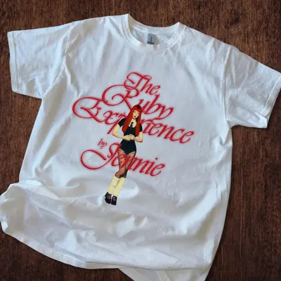 トップス jennie Ruby Red Eye Baby Tee - S Jennie Ruby Red Eye Baby Tee - TikTok Shop