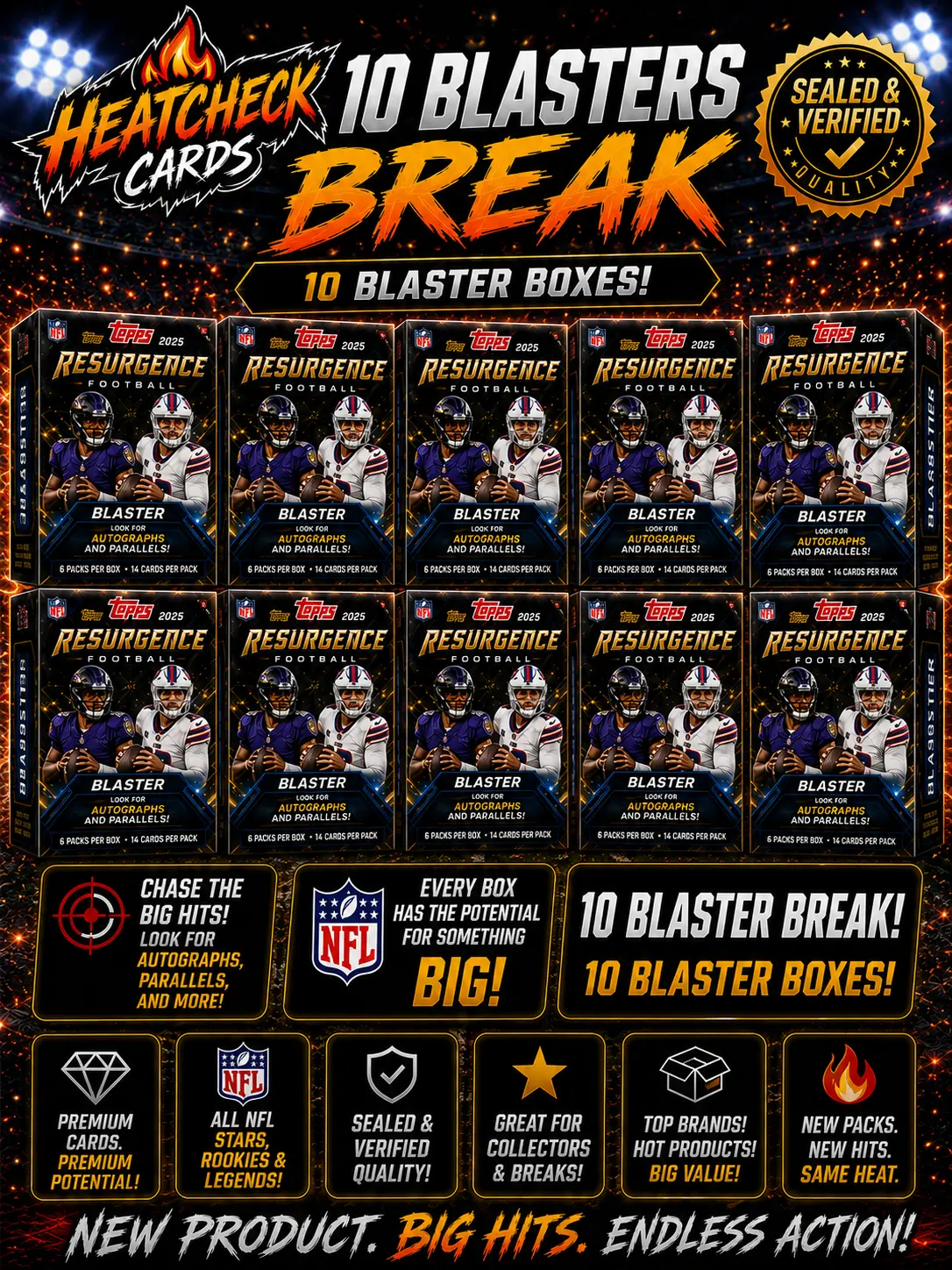 2025 NFL Break Resurgence 10 Blasters