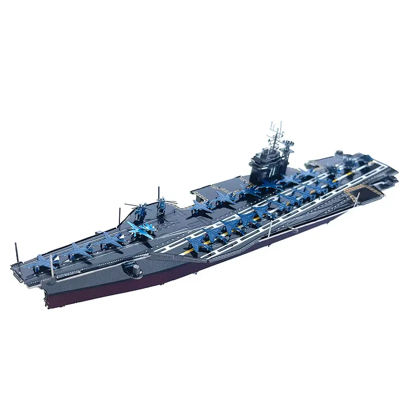3D Metal Aircraft Carrier Puzzle | Adult Teen Brain Teaser - Metal Desk Decor | Perfect for Family, Friends, Parties & Holiday Gifts