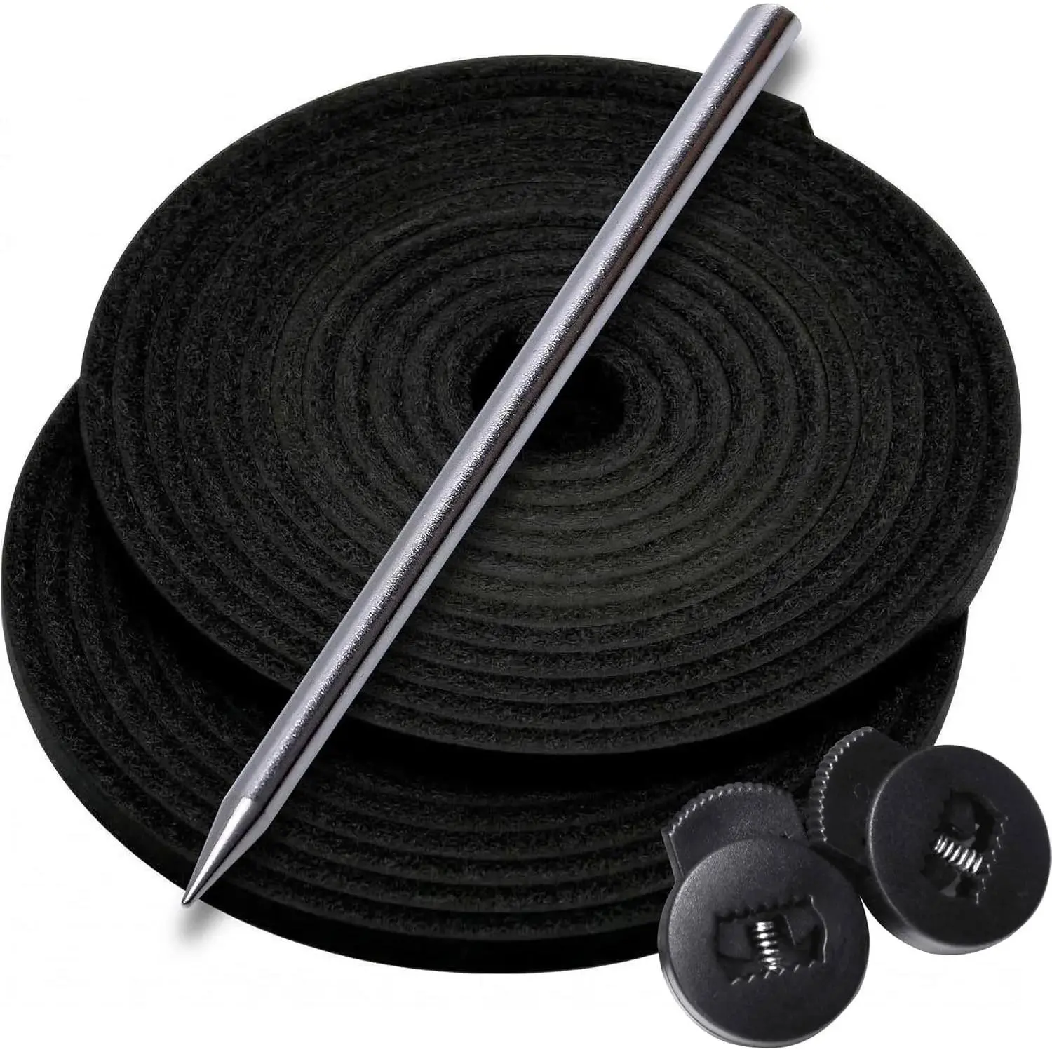 Baseball Glove Lace Kit - 2x80 Leather Laces w/Needle & Locks | Relacing Repair Kit for Baseball/Softball + Guide