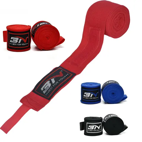 Professional Boxing Handwraps - 196in Extended 5m Length Cotton Elastic Bandages with Longevity, Comfortable Training Boxing Equipment for Men/Women (Pair), Boxing Equipment For Training, 196 Inches