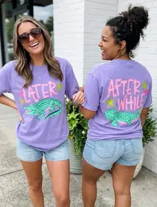 Alligator Front & Back Design Comfort Colors Tee