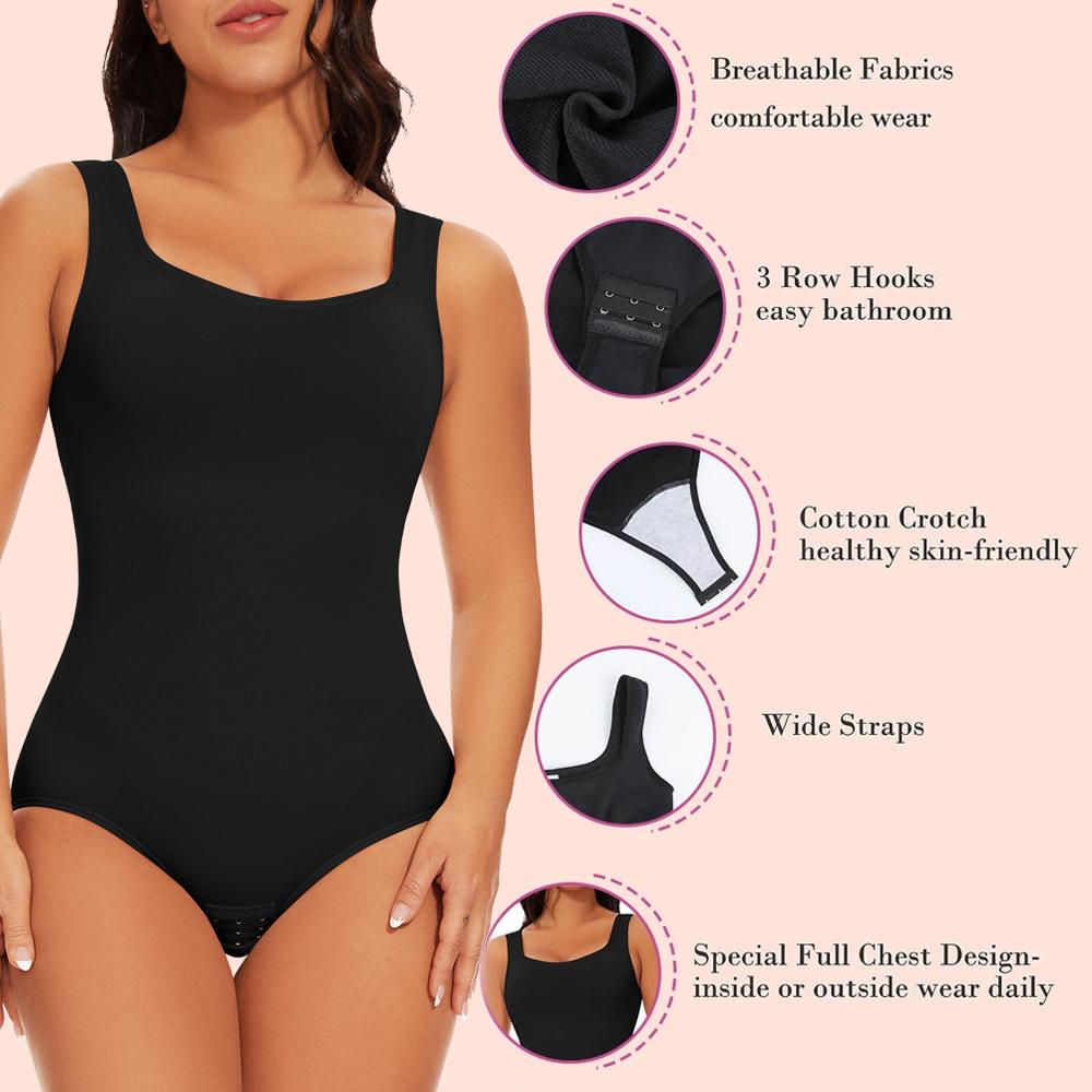 Women's 1/2/3 Piece Bodysuits Sleeveless Shapewear Tank Tops Bodysuit  Tummy Control Lady Comfort Womenswear Underwear