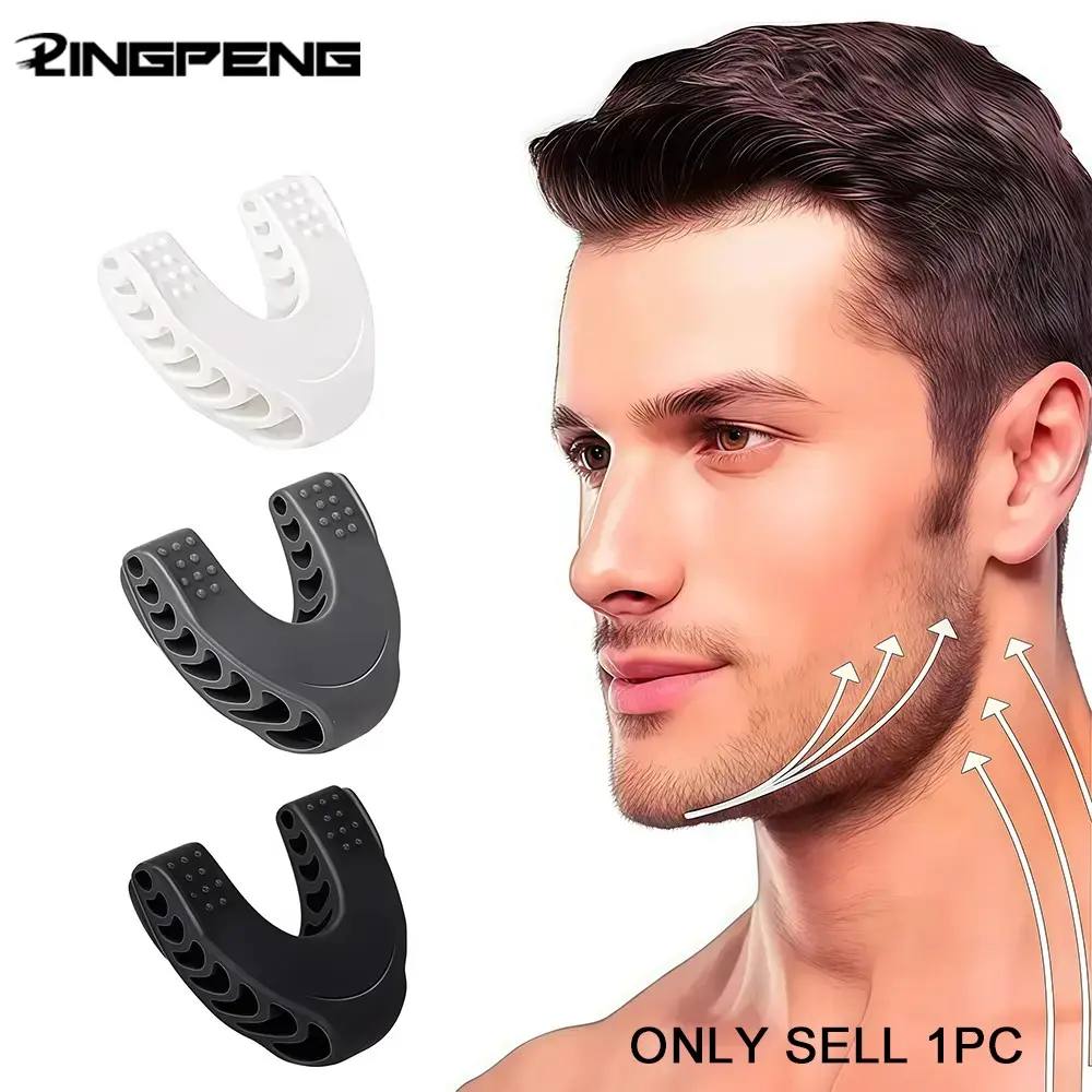 U-Shaped Jaw Exerciser, Mouth Jawline Face Fitness Chew Ball