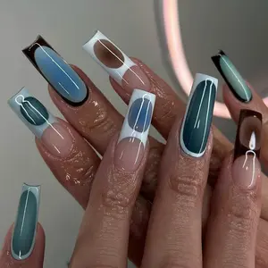 Classic French Tip Press On Nails